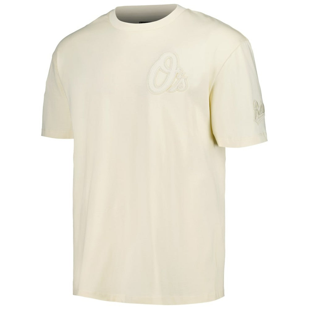 Baltimore Orioles Pro Standard Oversized Neutral CJ Dropped Shoulders T-Shirt - Cream T-shirts