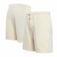 Kansas City Royals Pro Standard Neutral Fleece Shorts - Cream Shorts