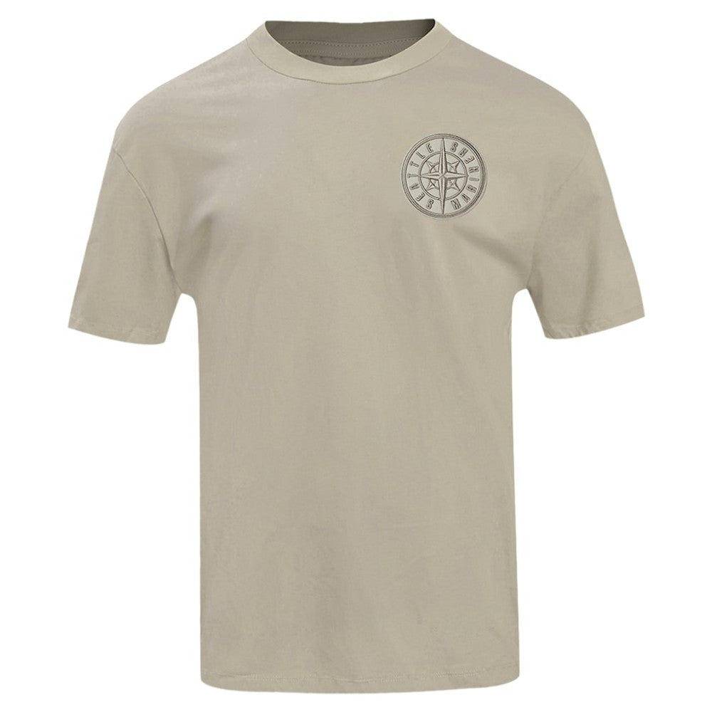 Seattle Mariners Pro Standard Oversized Neutral CJ Dropped Shoulders T-Shirt - Tan T-shirts
