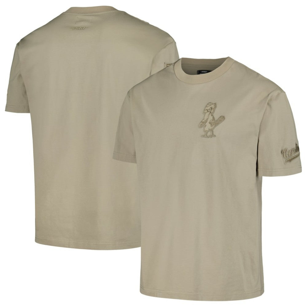 St. Louis Cardinals Pro Standard Oversized Neutral CJ Dropped Shoulders T-Shirt - Tan T-shirts