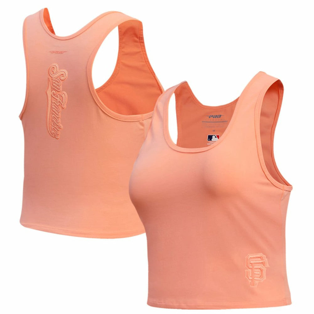 San Francisco Giants Pro Standard Women's Neutral Fitted Racerback Tank Top - Pink Tanks