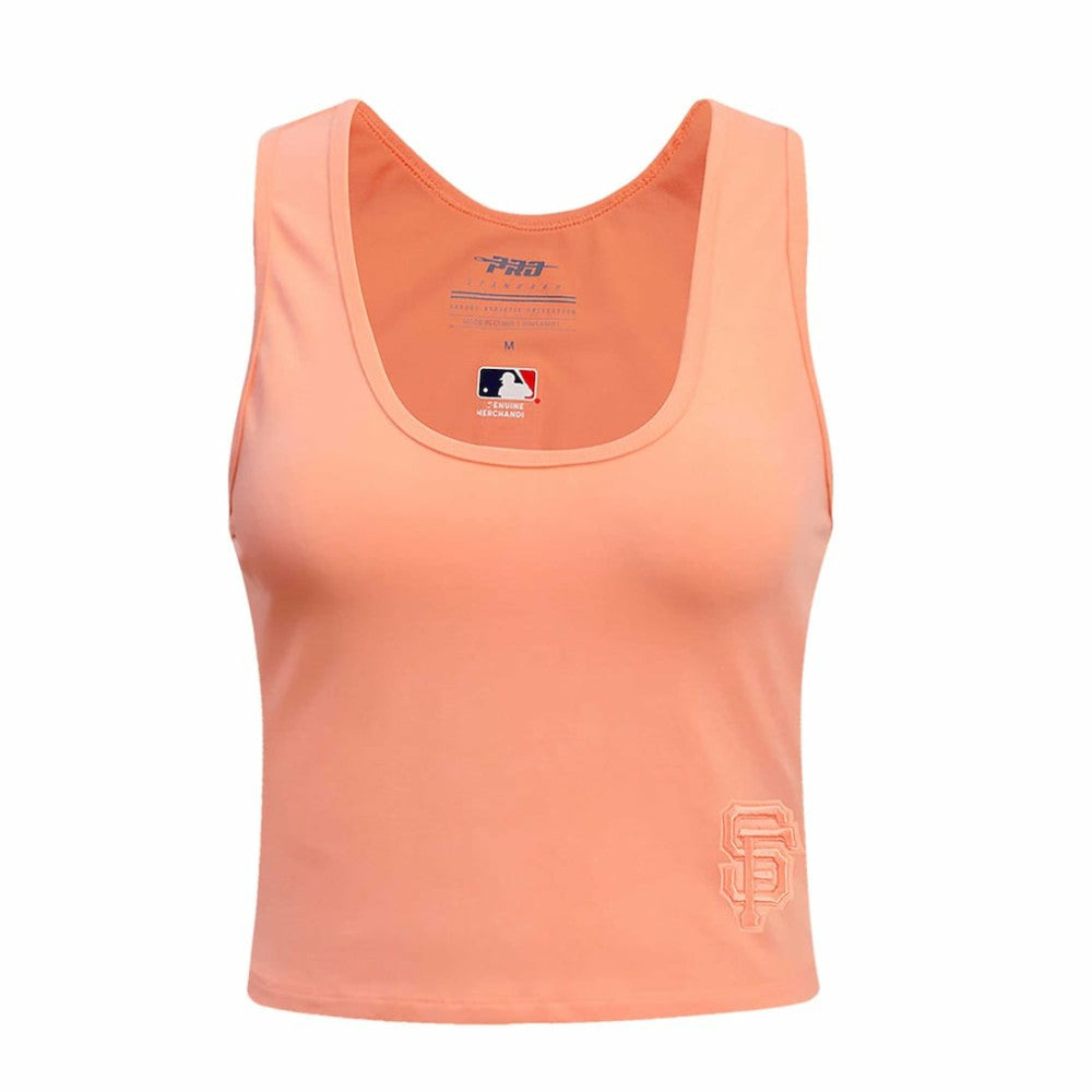 San Francisco Giants Pro Standard Women's Neutral Fitted Racerback Tank Top - Pink Tanks
