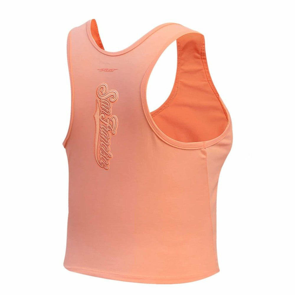 San Francisco Giants Pro Standard Women's Neutral Fitted Racerback Tank Top - Pink Tanks