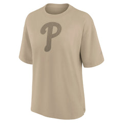 Philadelphia Phillies Fanatics Women's Oversized Elements T-Shirt - Khaki T-shirts