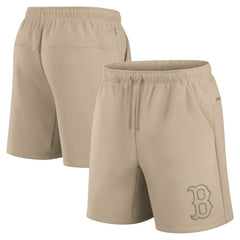 Boston Red Sox Fanatics Unisex Elements Super Soft Fleece Shorts - Khaki Shorts