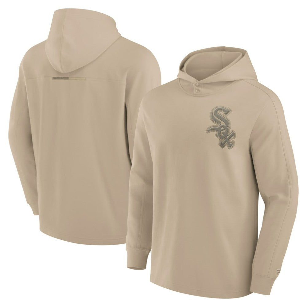 Chicago White Sox Fanatics Elements Lightweight Fleece Hoodie - Khaki Hoodies