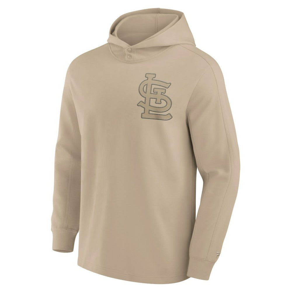 St. Louis Cardinals Fanatics Elements Lightweight Fleece Hoodie - Khaki Hoodies