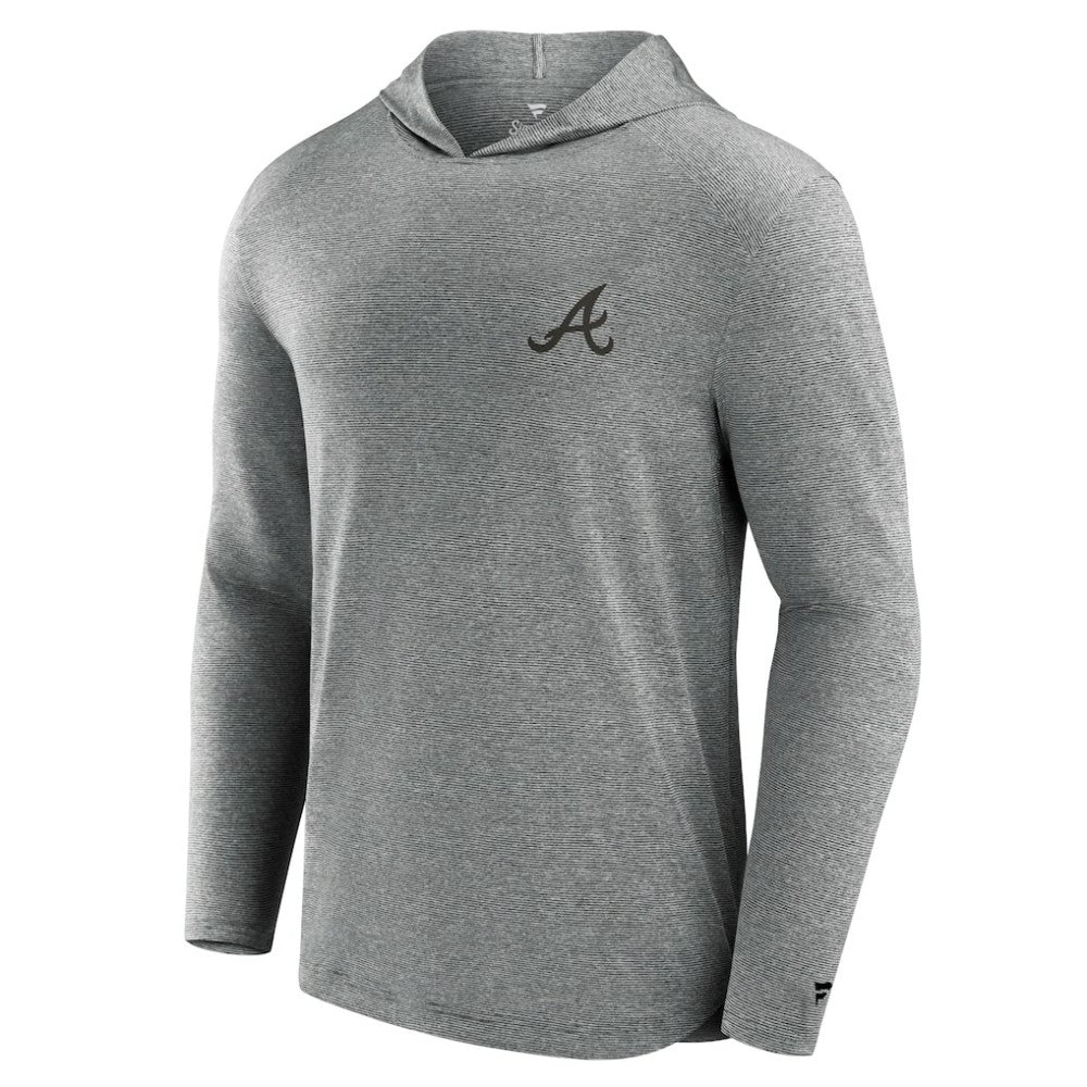 Atlanta Braves Fanatics Front Office Tech Lightweight Hoodie T-Shirt - Black Hoodies