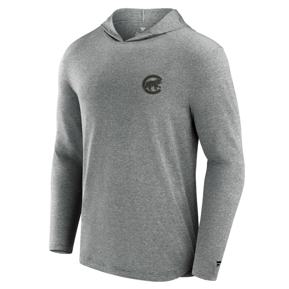Chicago Cubs Fanatics Front Office Tech Lightweight Hoodie T-Shirt - Black Hoodies