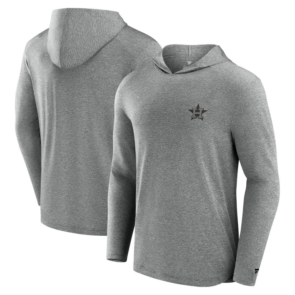 Houston Astros Fanatics Front Office Tech Lightweight Hoodie T-Shirt - Black Hoodies