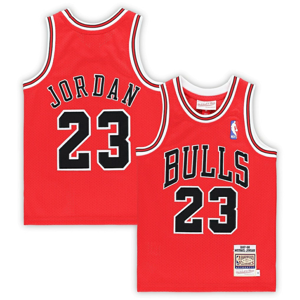 Michael Jordan Chicago Bulls Preschool 1997/98 Hardwood Classics Authentic Jersey Red