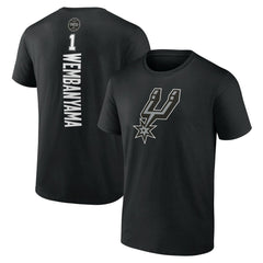 Victor Wembanyama San Antonio Spurs Playmaker Name & Number T-Shirt Black