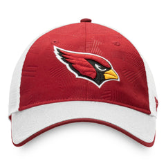 Arizona Cardinals Iconic Defender Trucker Adjustable Hat Cardinal/White