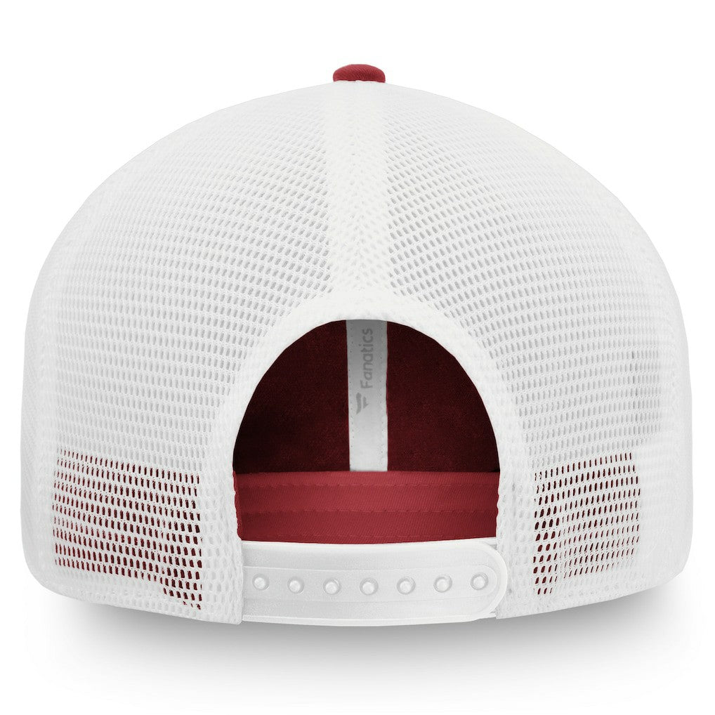 Arizona Cardinals Iconic Defender Trucker Adjustable Hat Cardinal/White