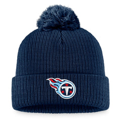 Tennessee Titans Women's Cuffed Knit Hat with Pom Navy