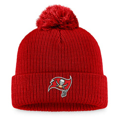 Tampa Bay Buccaneers Women's Cuffed Knit Hat with Pom Red