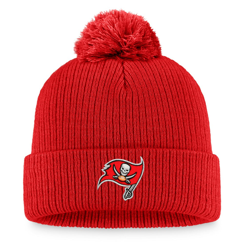 Tampa Bay Buccaneers Women's Logo Cuffed Knit Hat with Pom Cardinal