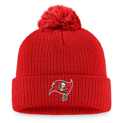 Tampa Bay Buccaneers Women's Logo Cuffed Knit Hat with Pom Cardinal