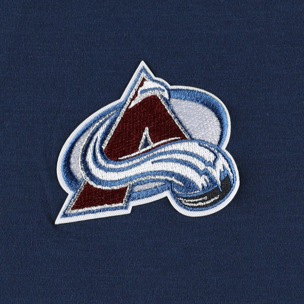 NHL Colorado Avalanche Antigua Spikes Raglan Quarter-Zip Hoodie - Heather Navy