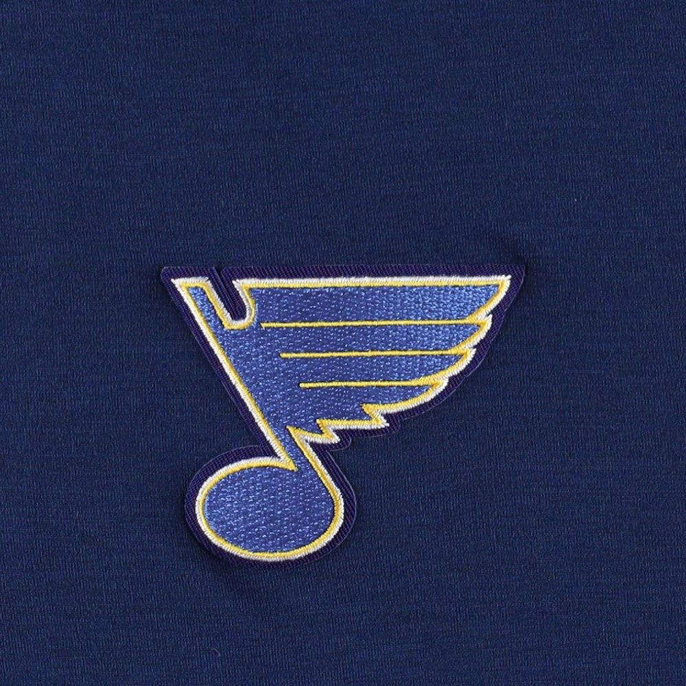 NHL St. Louis Blues Antigua Spikes Raglan Quarter-Zip Hoodie - Heather Navy