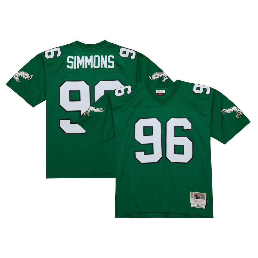 Clyde Simmons Philadelphia Eagles Legacy Replica Jersey Kelly Green