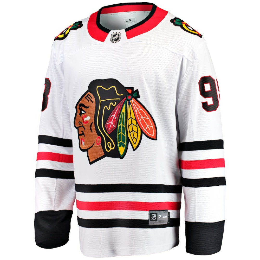 NHL Connor Bedard Chicago Blackhawks Fanatics Away Breakaway Player Jersey - White
