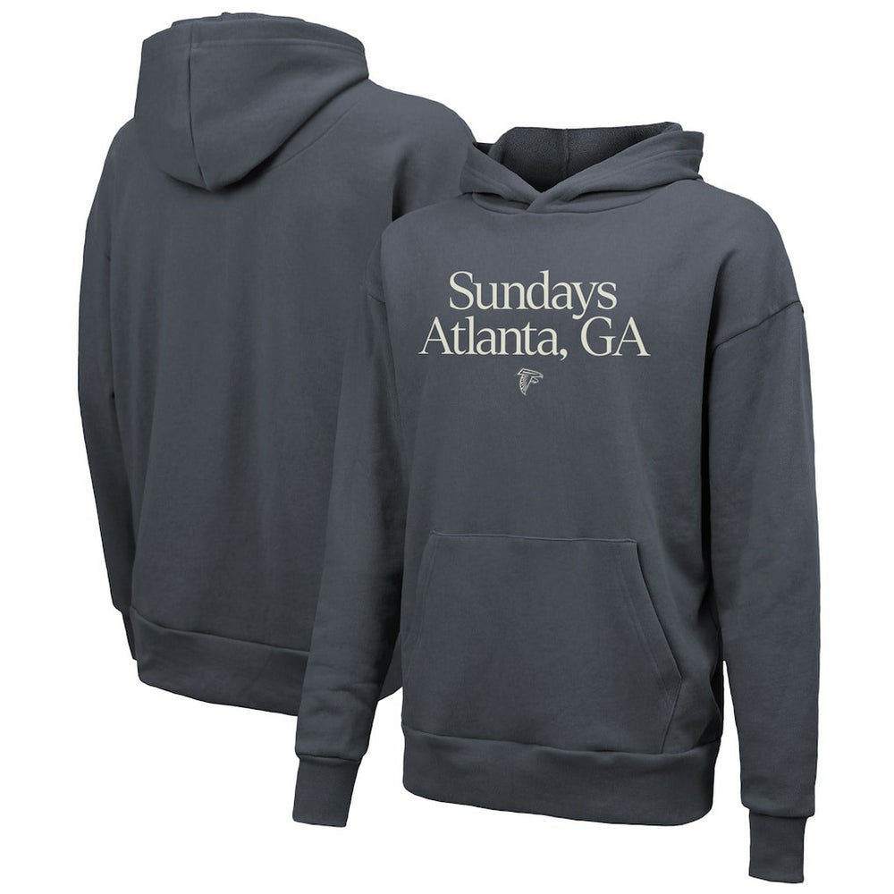 Atlanta Falcons Majestic Threads Unisex Sundays Pullover Hoodie Gray