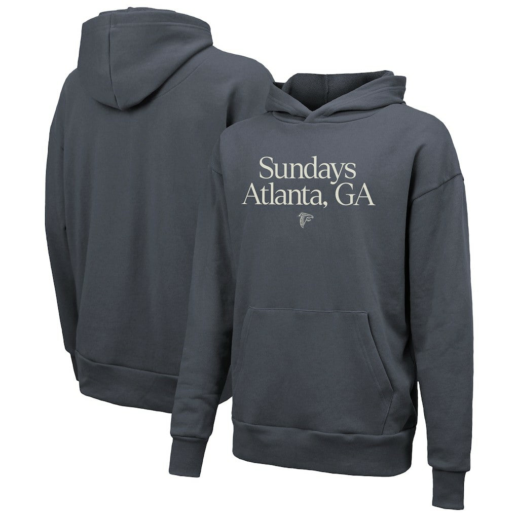Atlanta Falcons Majestic Threads Unisex Sundays Pullover Hoodie Gray
