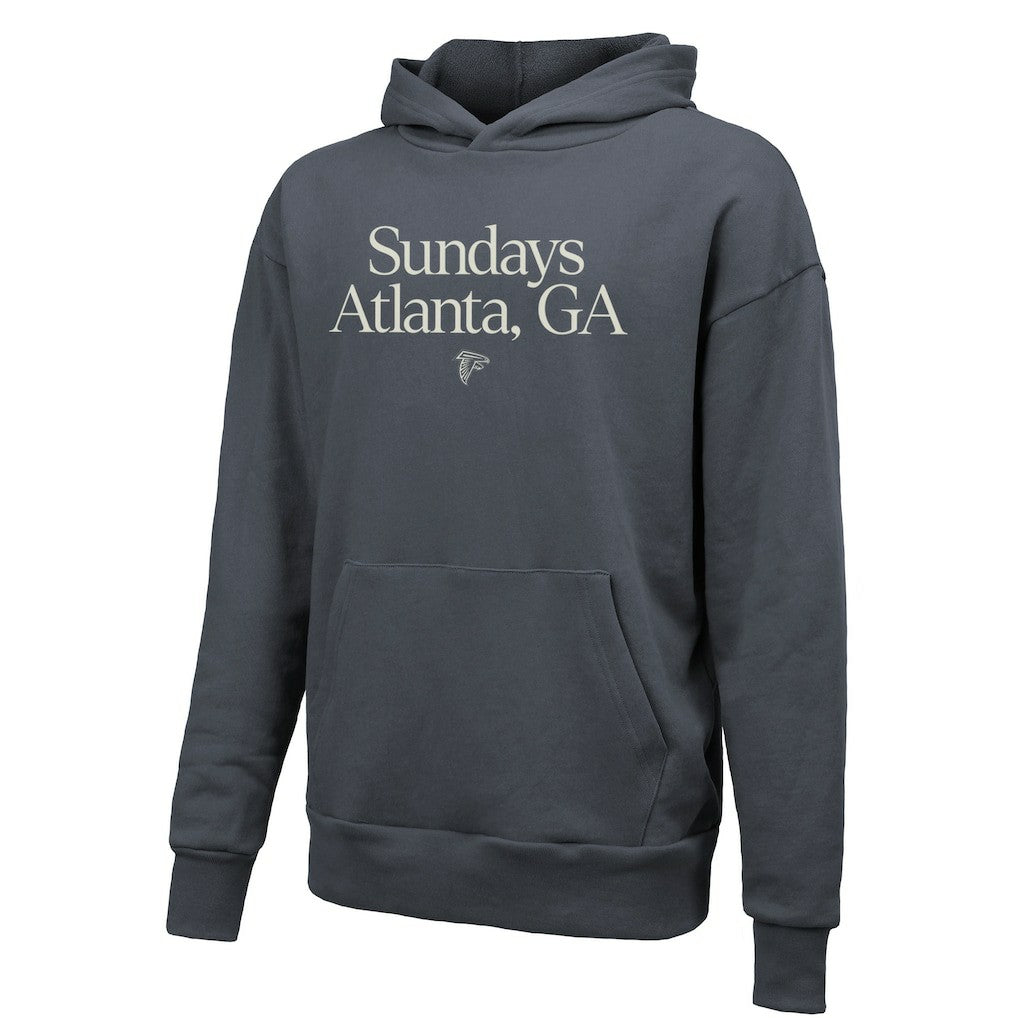 Atlanta Falcons Majestic Threads Unisex Sundays Pullover Hoodie Gray