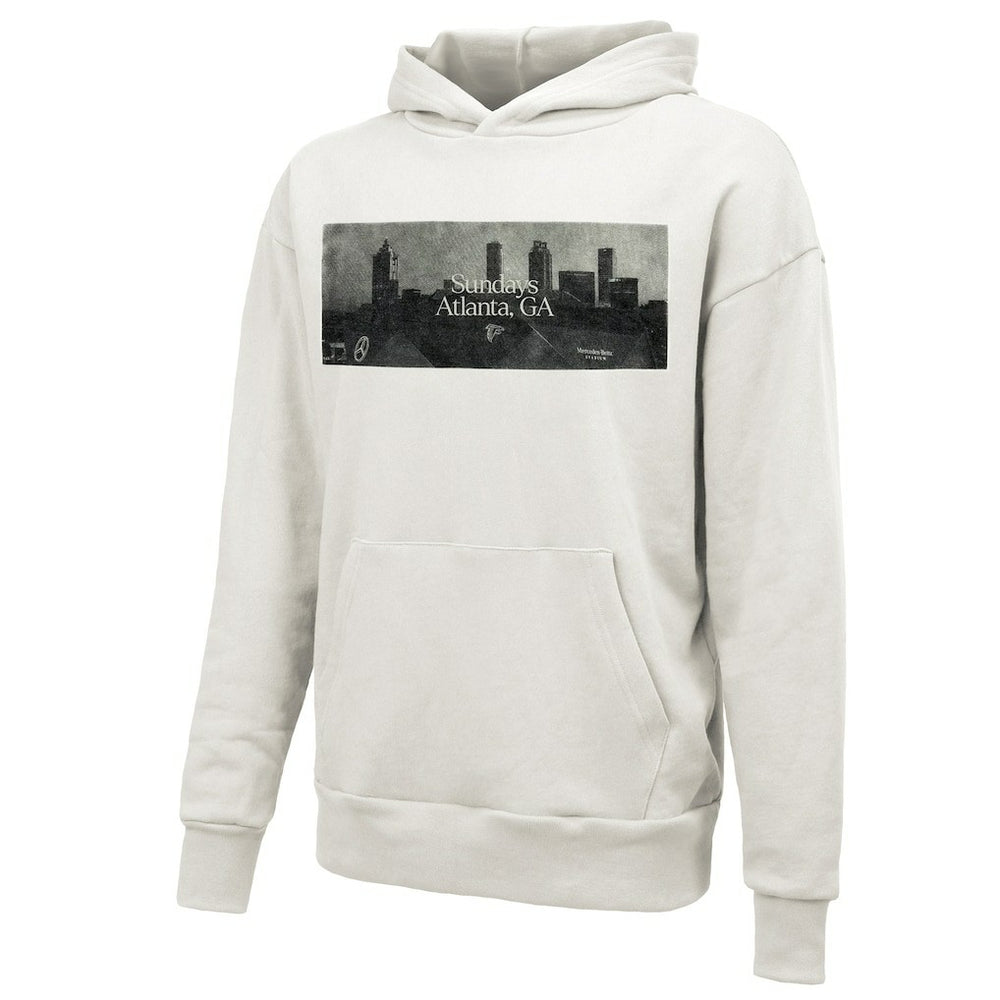 Atlanta Falcons Majestic Threads Unisex Sundays Skyline Pullover Hoodie White