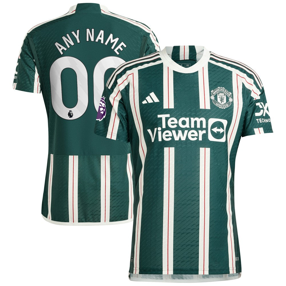 Manchester United 2023/24 Away Custom Jersey Green