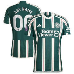 Manchester United 2023/24 Away Custom Jersey Green