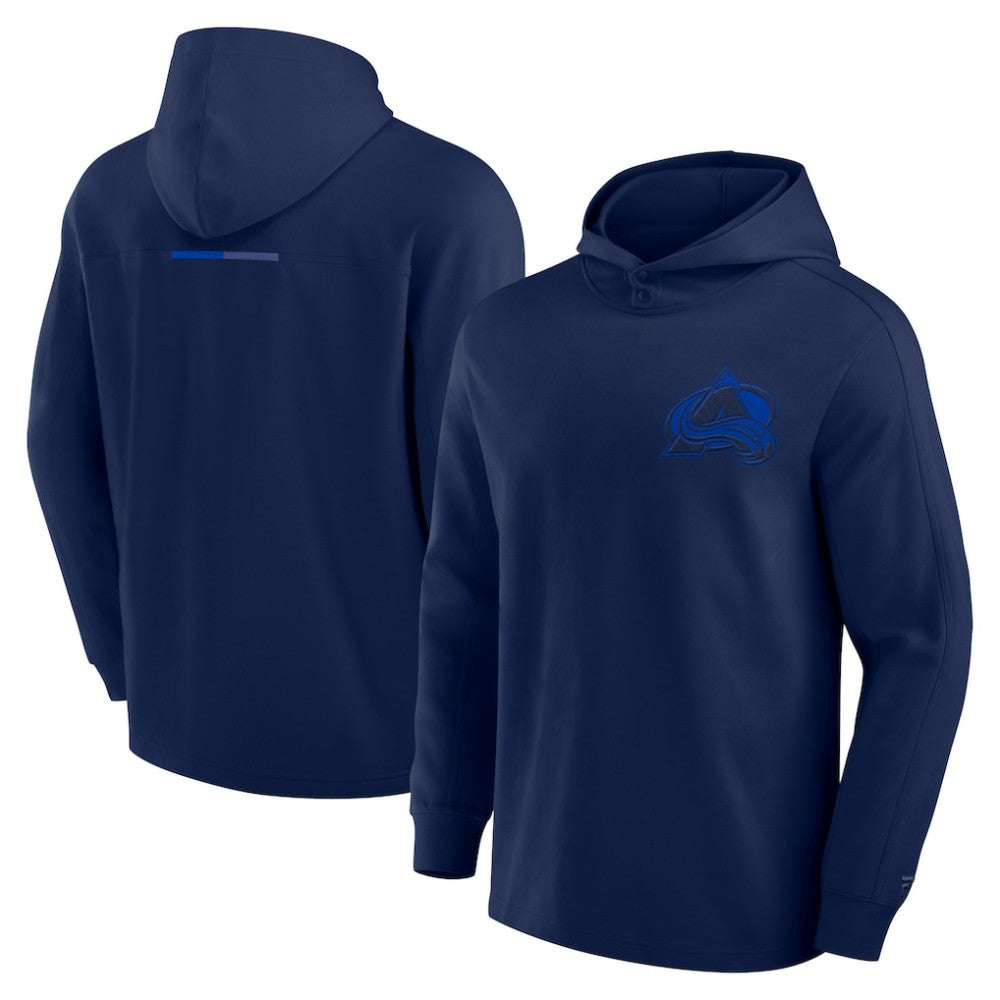 NHL Colorado Avalanche Fanatics Elements Lightweight Tri-Blend Fleece Hoodie - Navy