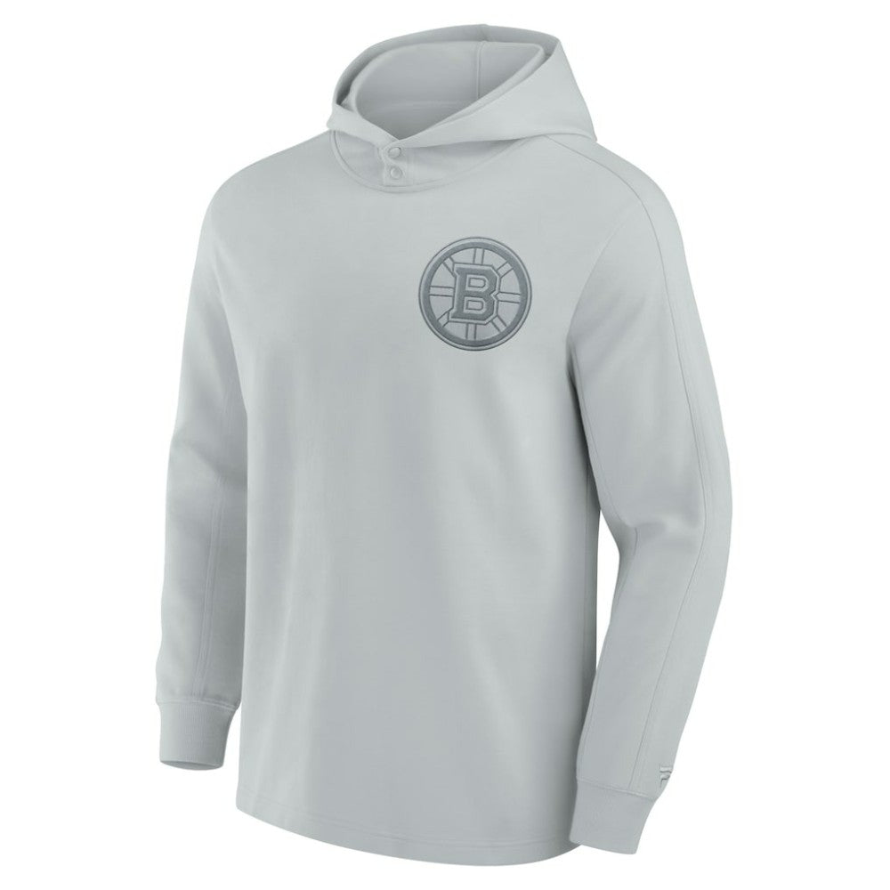 NHL Boston Bruins Fanatics Elements Lightweight Tri-Blend Fleece Hoodie - Gray