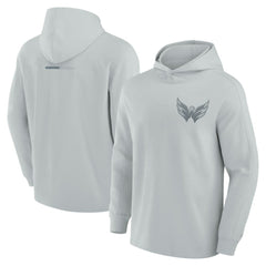 NHL Washington Capitals Fanatics Elements Lightweight Tri-Blend Fleece Hoodie - Gray