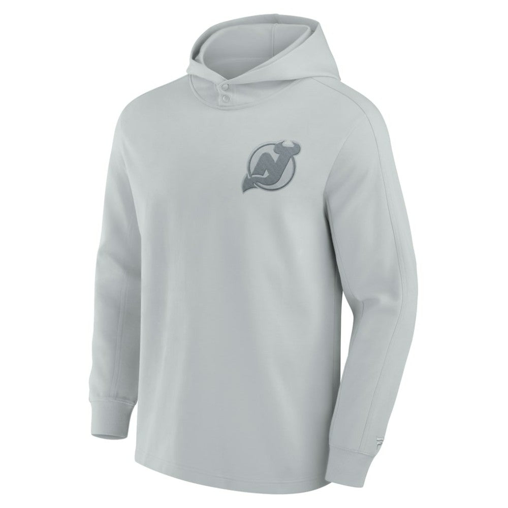 NHL New Jersey Devils Fanatics Elements Lightweight Tri-Blend Fleece Hoodie - Gray