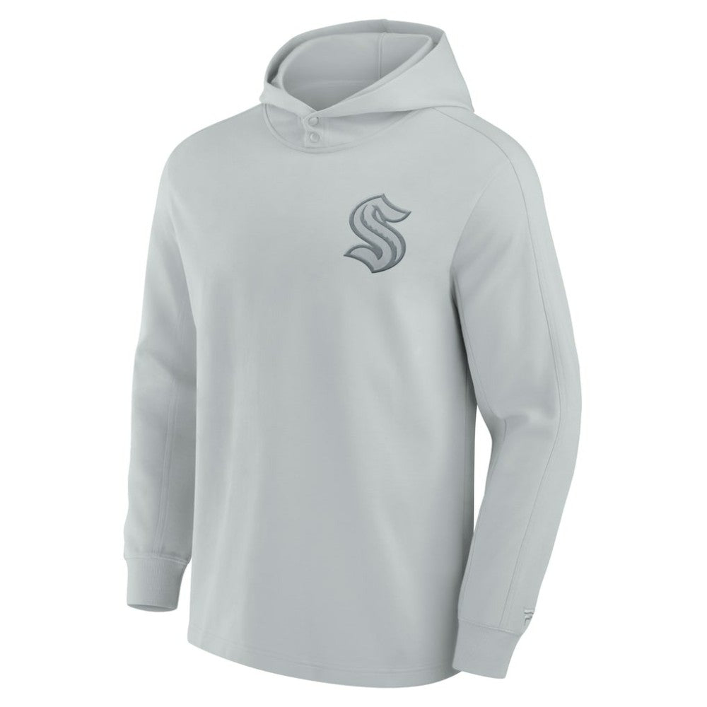 NHL Seattle Kraken Fanatics Elements Lightweight Tri-Blend Fleece Hoodie - Gray