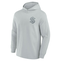 NHL Seattle Kraken Fanatics Elements Lightweight Tri-Blend Fleece Hoodie - Gray