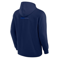 NHL New York Rangers Fanatics Elements Lightweight Tri-Blend Fleece Hoodie - Navy