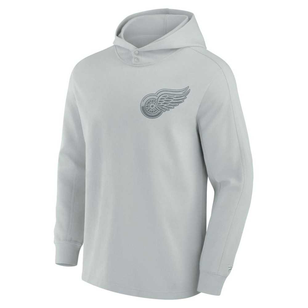 NHL Detroit Red Wings Fanatics Elements Lightweight Tri-Blend Fleece Hoodie - Gray