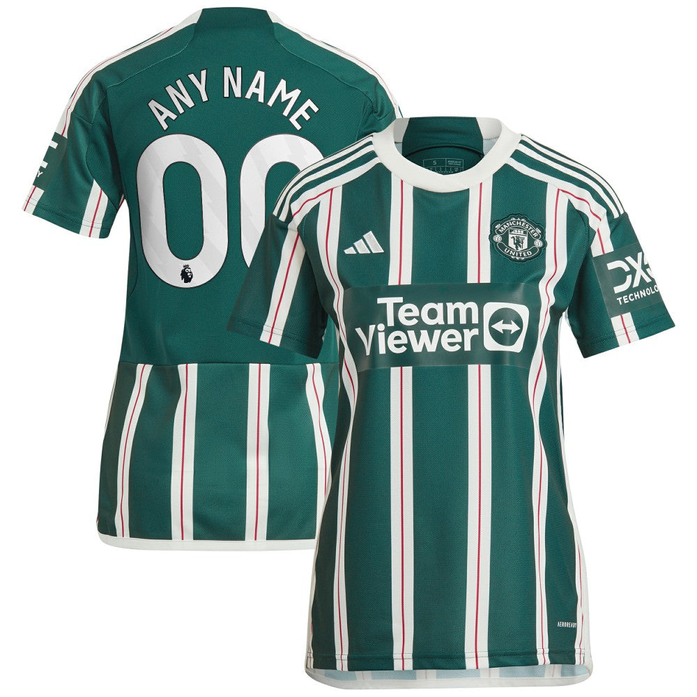 Manchester United Women's 2023/24 Away Replica Custom Jersey Green