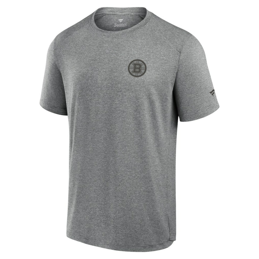 NHL Boston Bruins Fanatics Front Office Tech T-Shirt - Black