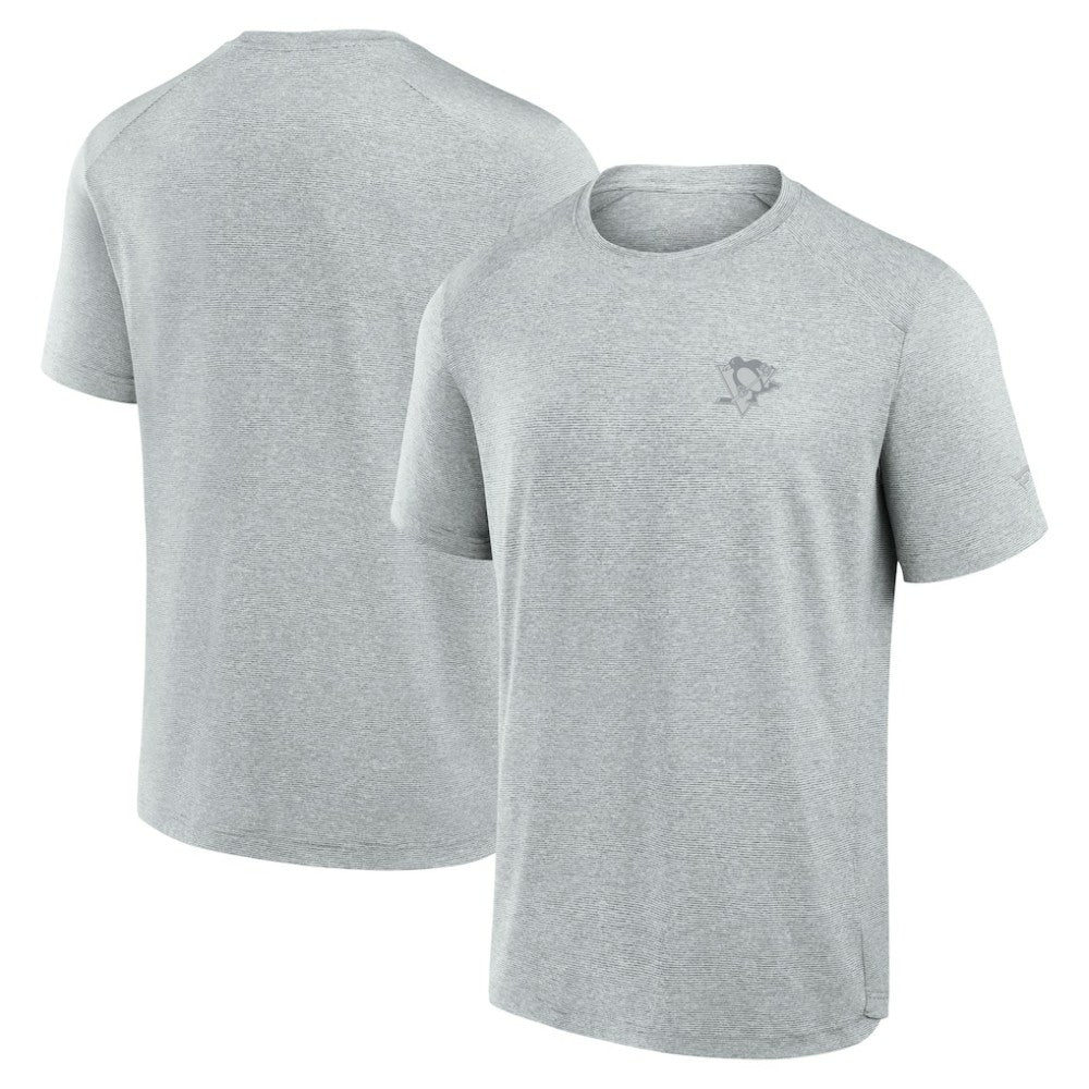 NHL Pittsburgh Penguins Fanatics Front Office Tech T-Shirt - Gray