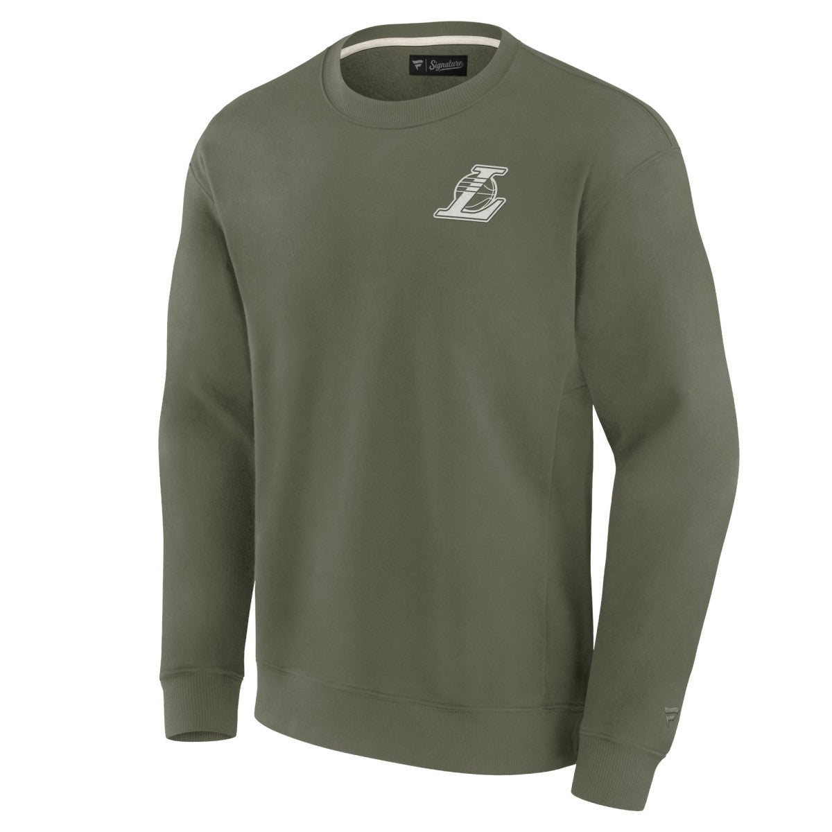 Los Angeles Lakers Unisex Elements Super Soft Fleece Pullover Sweatshirt Olive