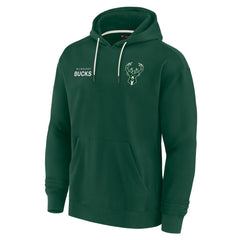 Milwaukee Bucks Unisex Elements Super Soft Fleece Pullover Hoodie Hunter Green