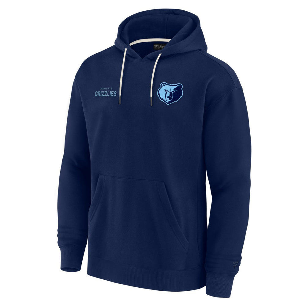 Memphis Grizzlies Unisex Elements Super Soft Fleece Pullover Hoodie Navy
