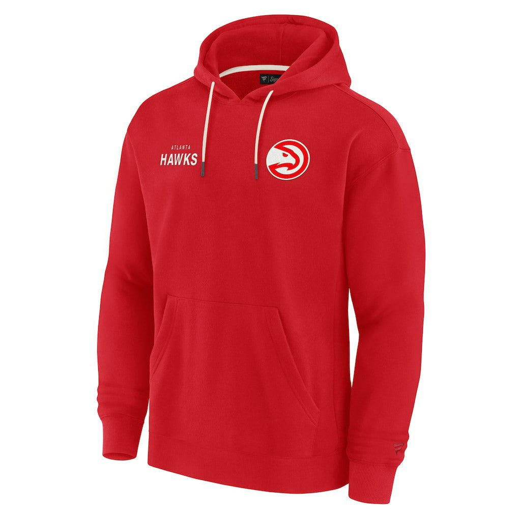 Atlanta Hawks Unisex Elements Super Soft Fleece Pullover Hoodie Red