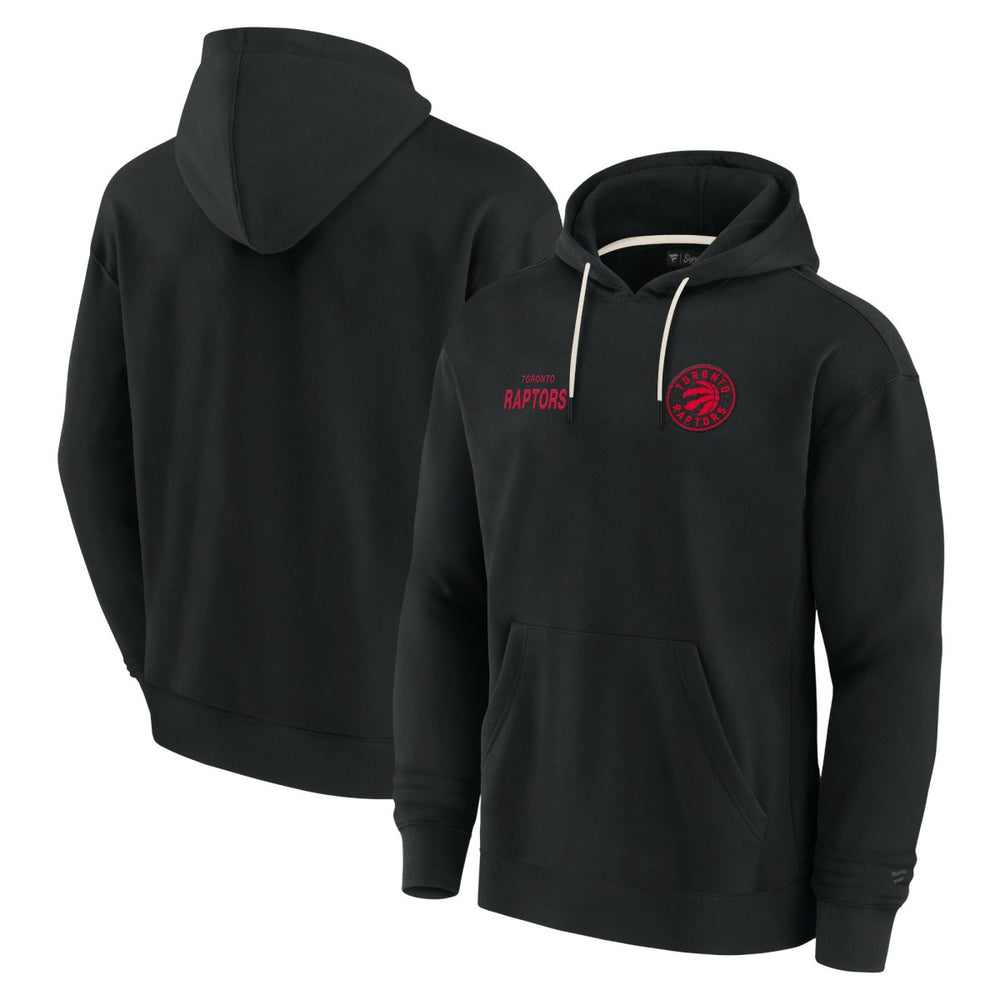 Toronto Raptors Unisex Elements Super Soft Fleece Pullover Hoodie Black