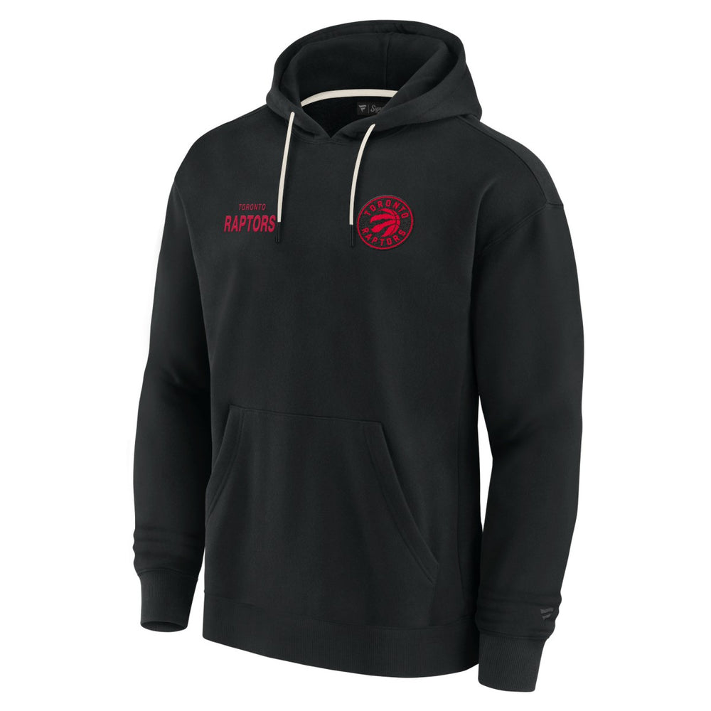 Toronto Raptors Unisex Elements Super Soft Fleece Pullover Hoodie Black