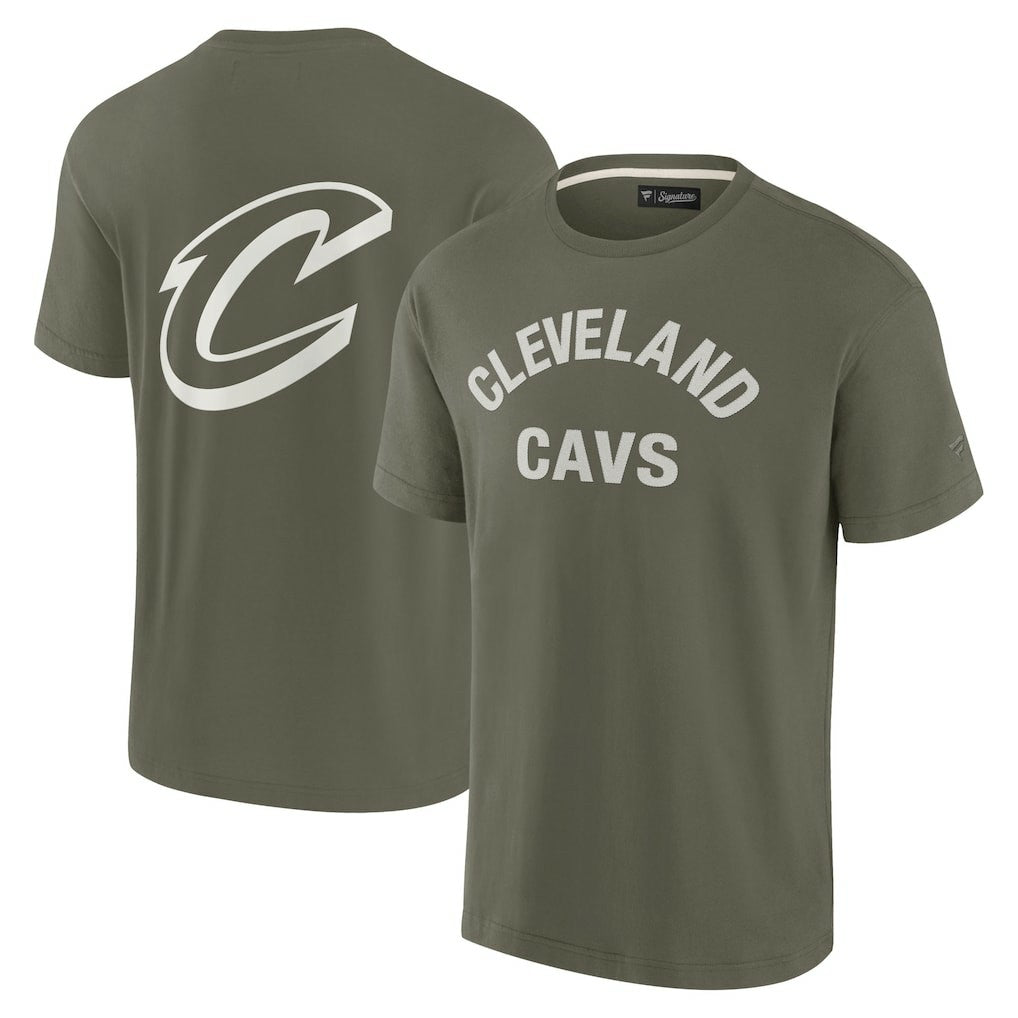 Cleveland Cavaliers Unisex Elements Super Soft Short Sleeve T-Shirt Olive